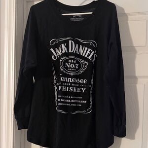 Torrid Black Long Sleeve Tee with White Graphic